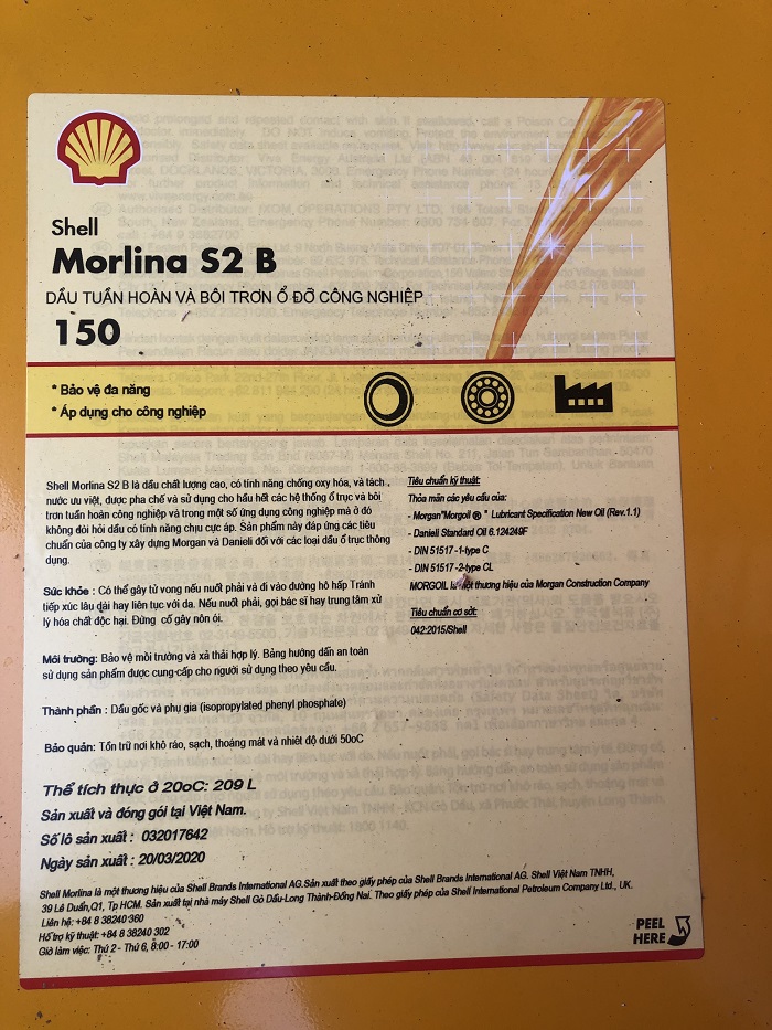 Morlina S2 B 150 Dầu Nhớt Hoàng Long luôn được đảm bảo chất lượng.